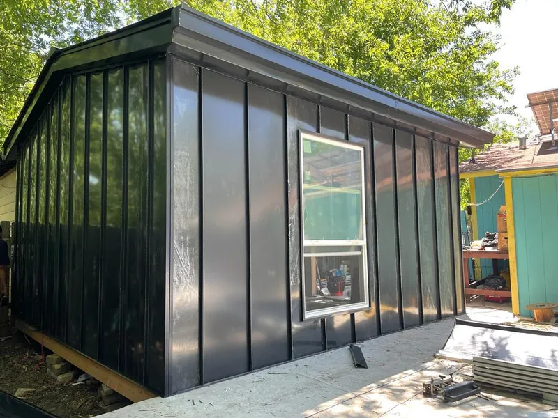 Black standing seam metal wall panels for Metal Roof Installation in Lynnwood